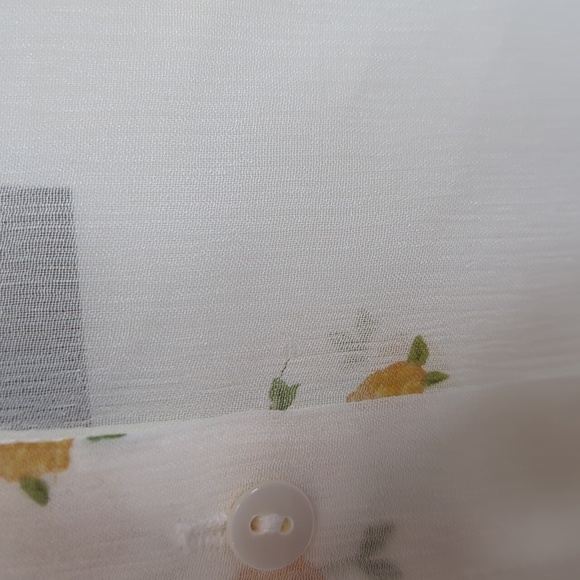 The Kooples Popcorn Foral Print Sheer Silk Shirt-Size 2 - Picture 8 of 9